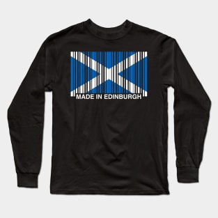 Made in Edinburgh Funny Scottish Flag Long Sleeve T-Shirt